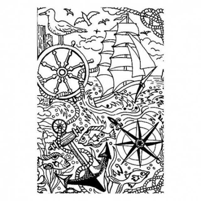 Stempel Clear Maritim, A7 74 x 105 mm transparent