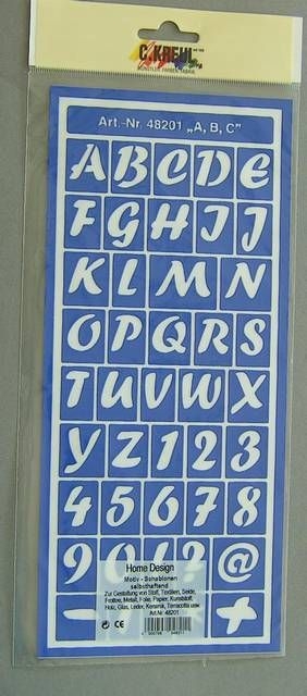 Hobby Line Motivschablonen Buchstaben und Zahlen