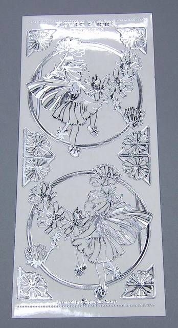 Match It Sticker Flower Fairies transparent Chicory silber