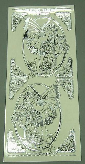 Match It Sticker Flower Fairies transparent Heliotrope silbe