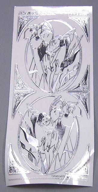 Match It Sticker Flower Fairies transparent Iris silber