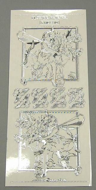 Match It Sticker Flower Fairies transparent Kirschblüte silb