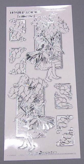 Match It Sticker Flower Fairies transparent Seringe silber