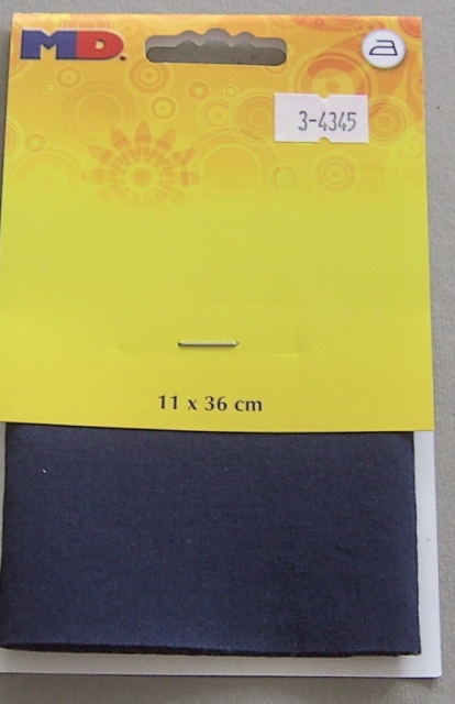 MD Baumwoll Flickstoff zum Aufbügeln 11 x 36 cm marine