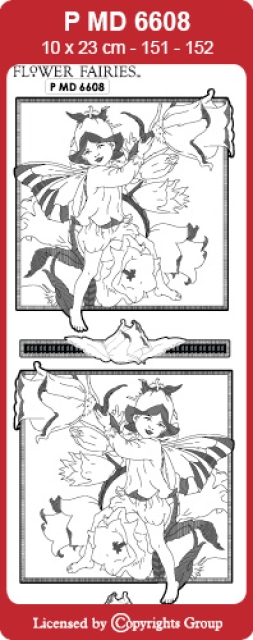 MD Sticker transparent Flower Fairies Canterburry silber