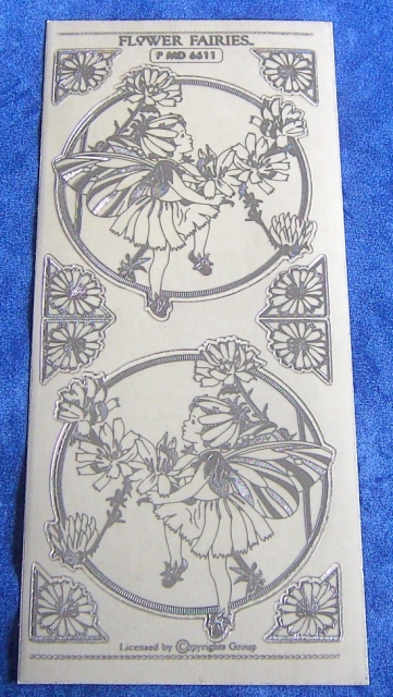 MD Sticker transparent Flower Fairies Chicory silber