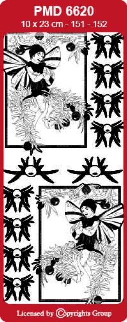 MD Sticker transparent Flower Fairies Yew gold