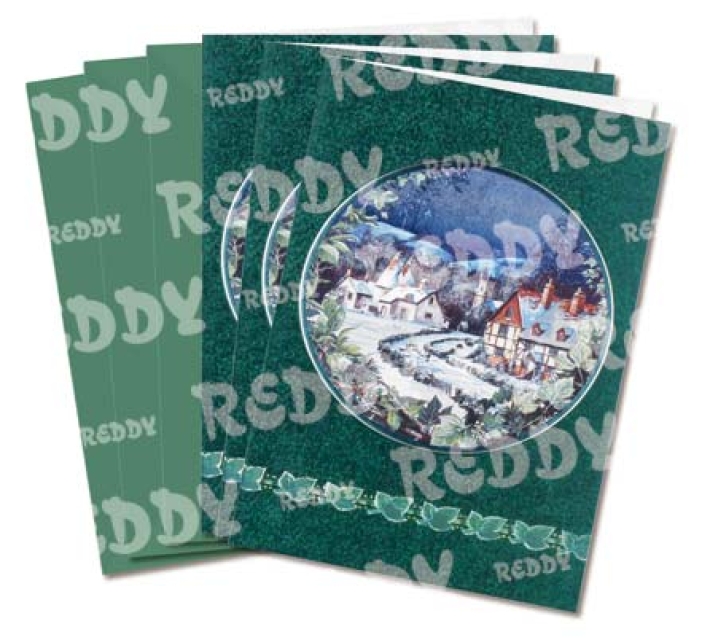 Reddy Cards Metallgravur Doppelkarte Motiv Winterlandschaft