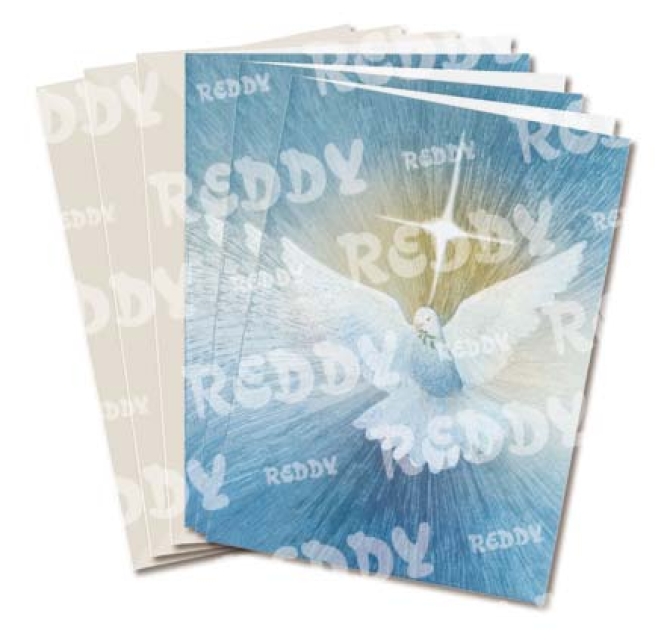 Reddy Cards Metallgravur Doppelkarte Motiv Taube