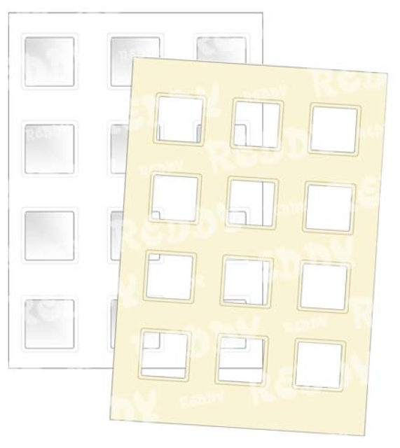 Reddy Cards Klarsichtfenster mit Passepartout für Miniaturbilder