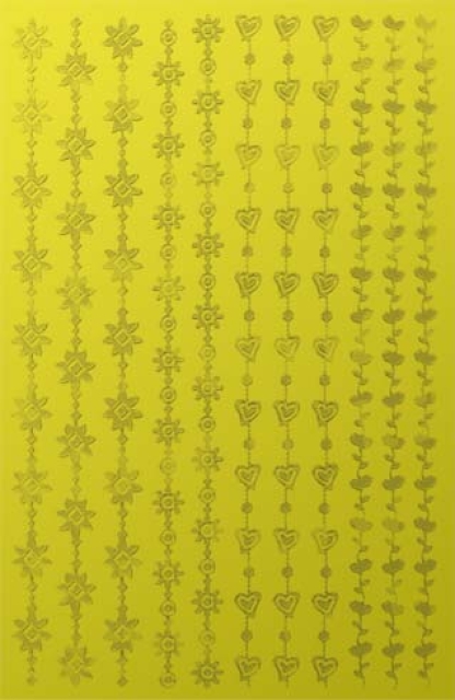 Reddy Cards Mini-Stickerbordüren zum Dekorieren von Eier goldgelb metallic