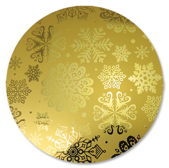 Mirri Christmas - Karton 270 gr Snowflakes gold