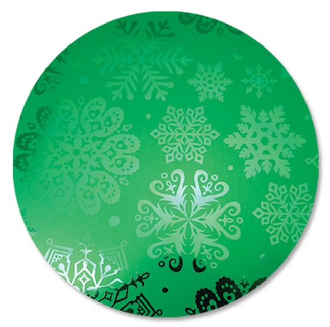 Mirri Christmas - Karton 270 gr Snowflakes emerald green