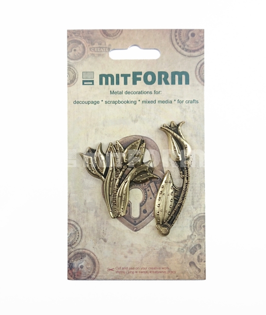 Mitform Flowers 2 Metal Embellishments
