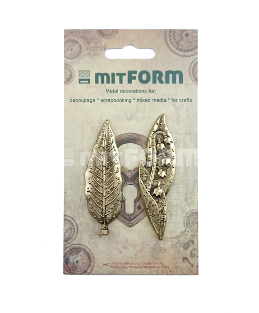 Mitform Flowers 2 Metal Embellishments