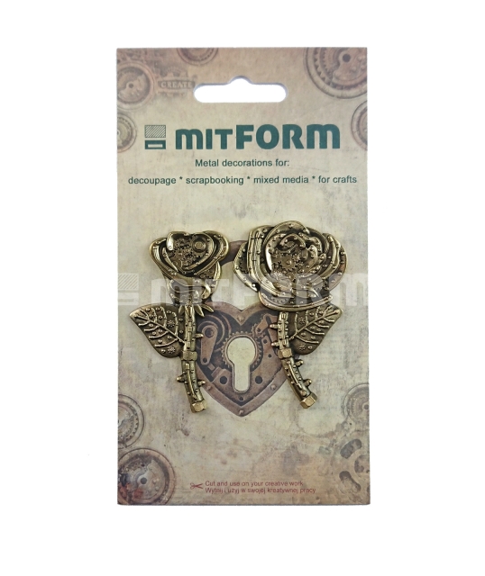 Mitform Flowers 2 Metal Embellishments