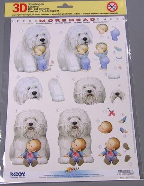 3D Stanzbogen Moreheads mit Hund