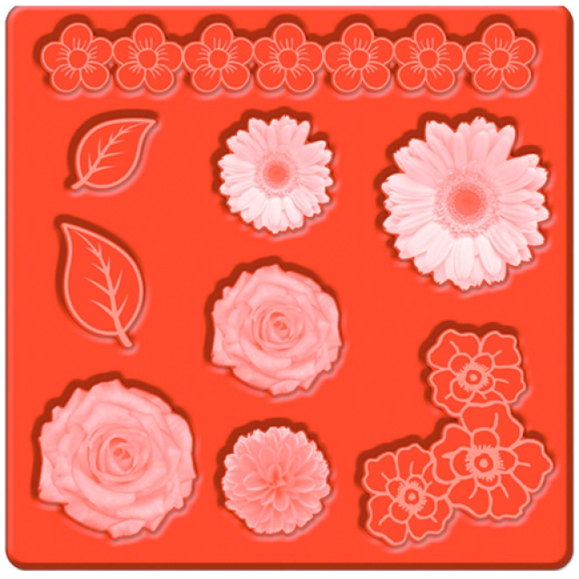 Mod Podge Mold Flowers 9 Designs