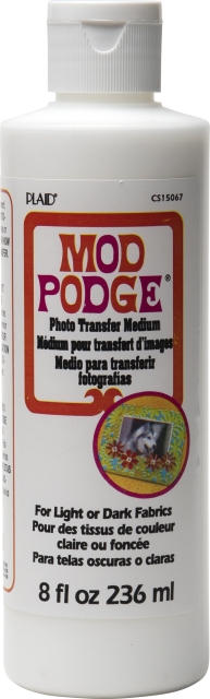 Mod Podge Photo Transfer Medium For Light or Dark Fabrics 236 ml