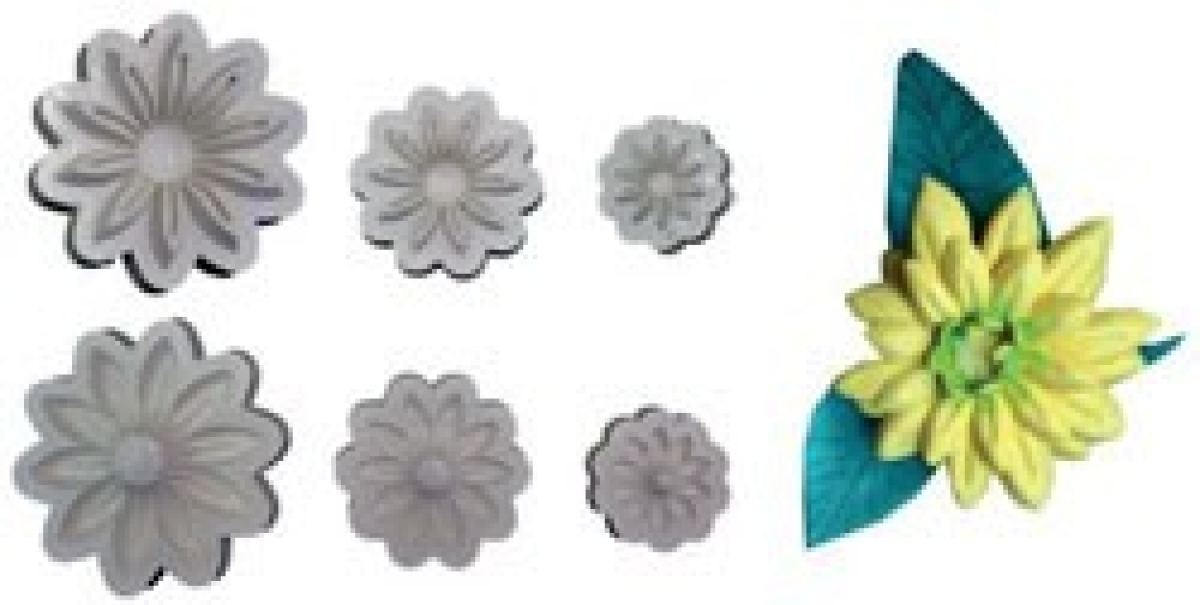 Moosgummiform Dahlie