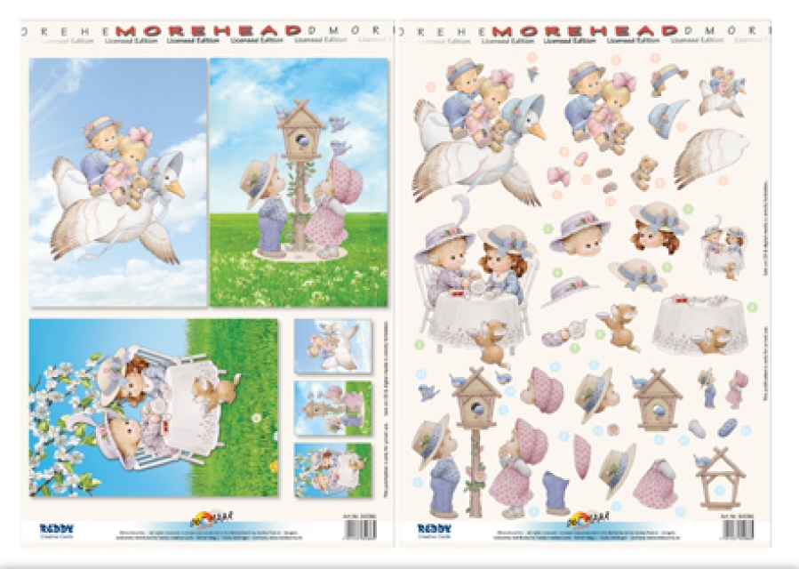 Reddy Cards 3D-Stanzbogen Moreheads Frühling