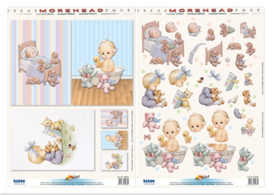 Reddy Cards 3D-Stanzbogen Moreheads Kinder