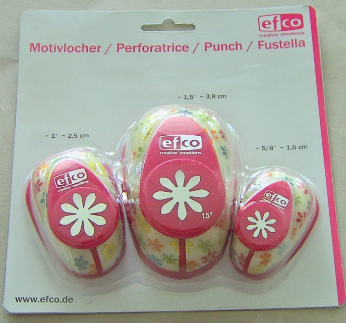 Motivlocher Design Stanzer Set Gänseblümchen 3-teilig