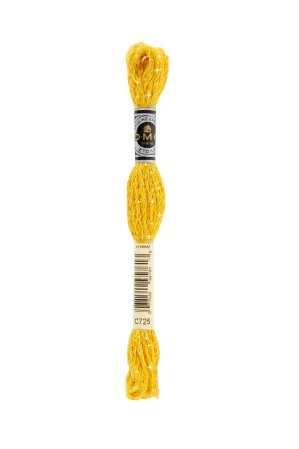 DMC Mouliné Etoile Strängchen zu 8 Meter Farbe goldgelb