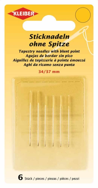 Sticknadeln ohne Spitze 34, 37 mm 6 Stück