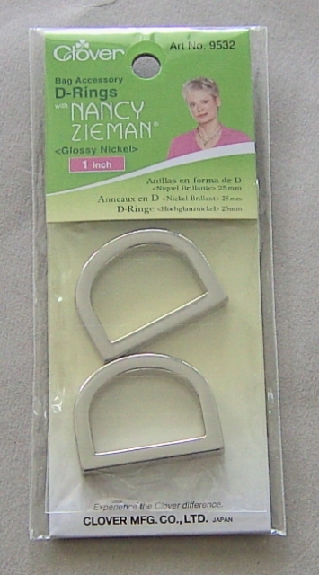 Clover Nancy Zieman D-Ringe 25 mm Hochglanznickel