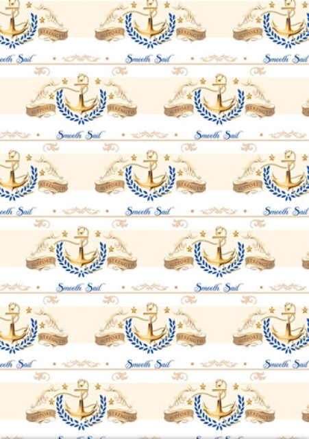 Reddy Cards Designerpapierset Nautical Gold