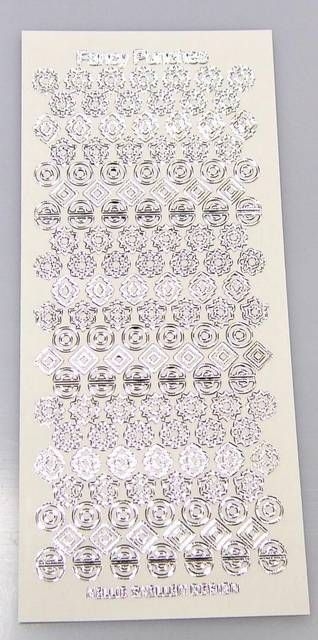 Sticker zu Fancy Punches transparent silber
