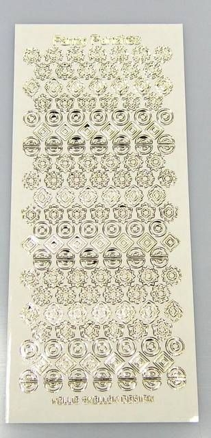 Sticker zu Fancy Punches transparent gold