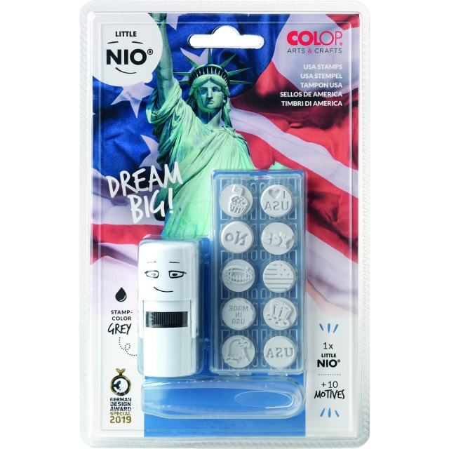 Little NIO USA Stempel 12-teilig
