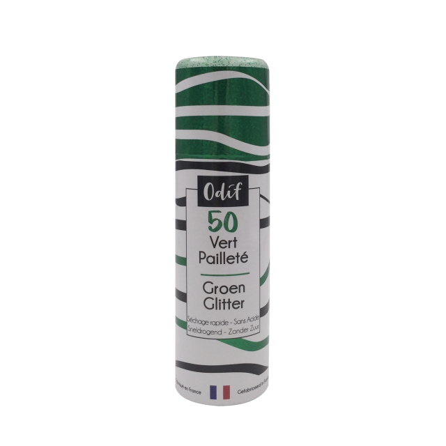 Odif Colour Farbe 125 ml Glitter Varnish 50 Green