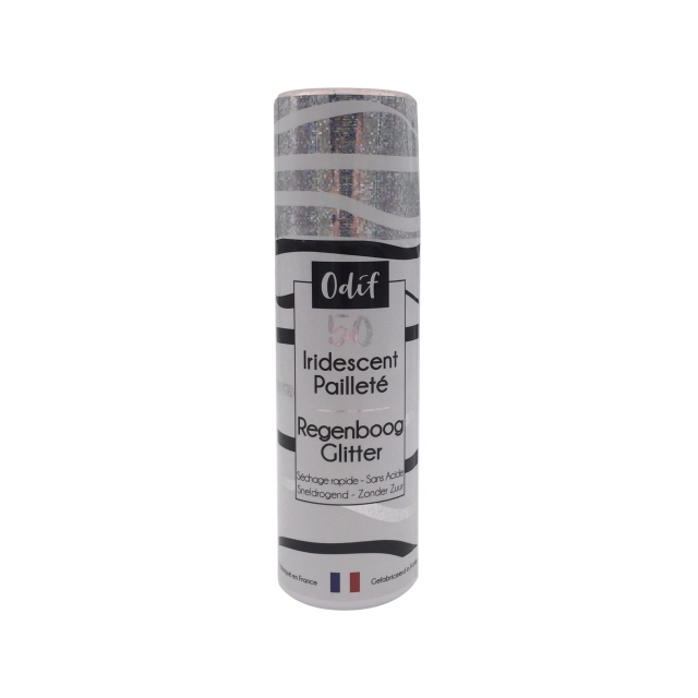 Odif Colour Farbe 125 ml Glitter Varnish 50 Rainbow