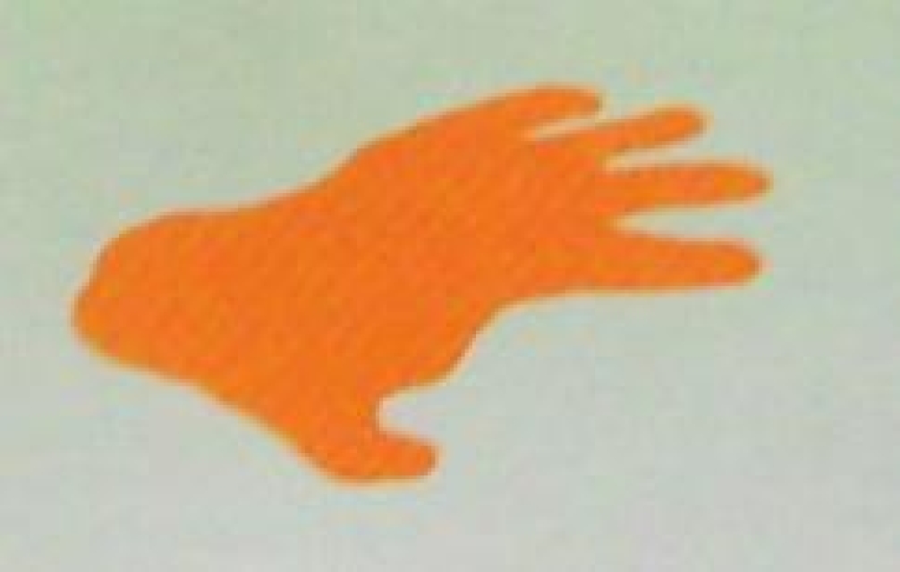 Doppelseitiger Stempel Orangutan