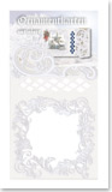 Reddy Cards Ornamentkarten satin weiss