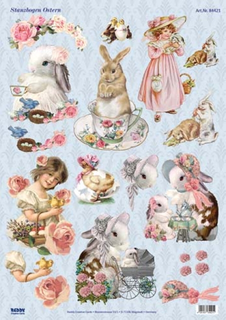 Reddy Cards Stanzbogen Ostern Vintage 1