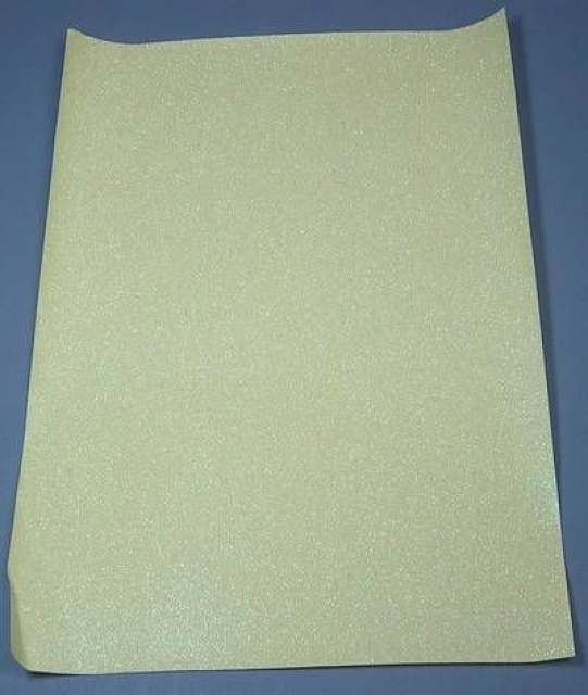 Glitterpapier A 4 gelb irisierend