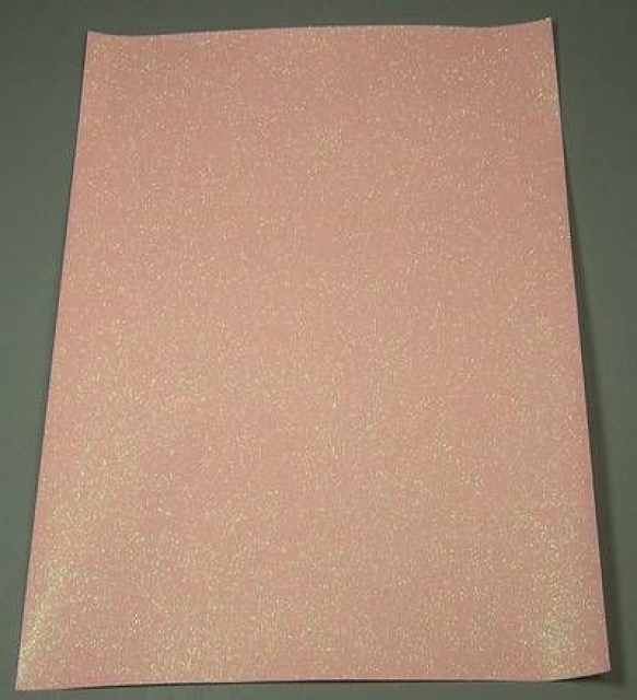 Glitterpapier A 4 rosé irisierend