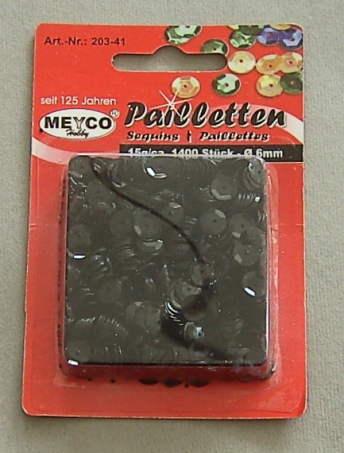 Meyco / VIVA Decor Pailletten schwarz