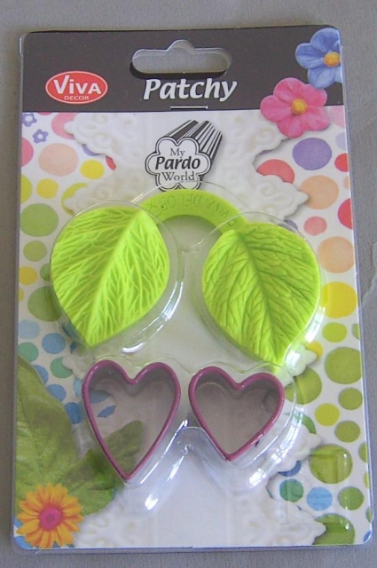 VIVA Decor Patchy Herzblatt mit Ausstanzer