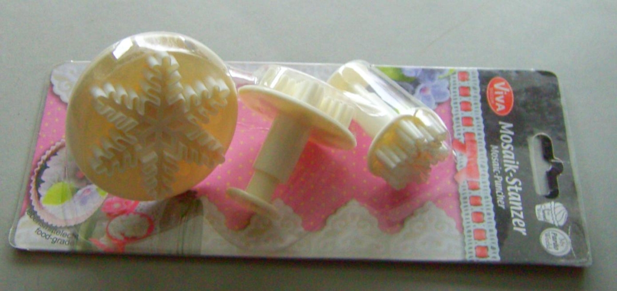 VIVA Decor Patchy Mosaik Stanzer Schneeflocken 3 Stück