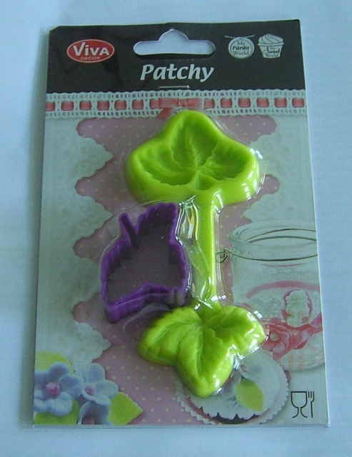 VIVA Decor Patchy Erdbeerblatt mit Ausstanzer