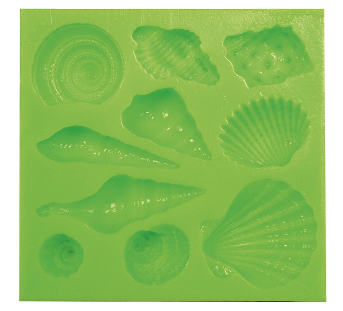 VIVA Decor Patchy 3D Silikonform Muscheln 10 Motive