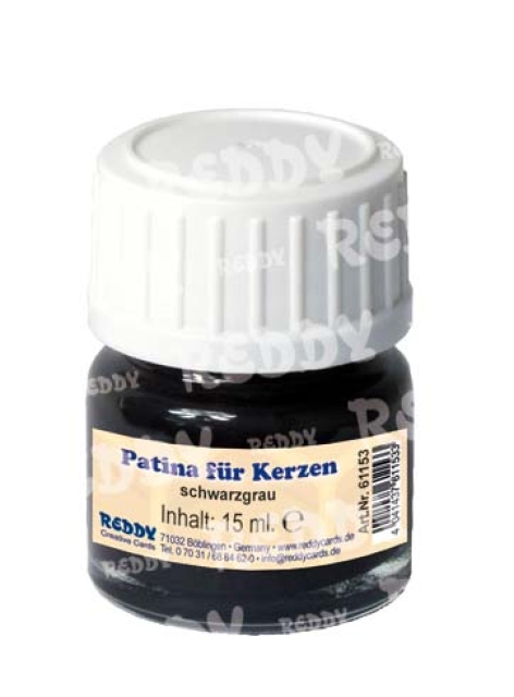 Reddy Patina für Kerzen 15 ml Grundierung schwarz-grau