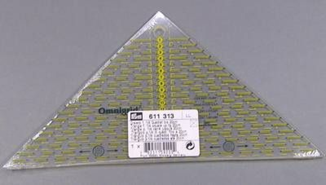PRYM Omnigrid Dreieick für 1/2 Quadrat bis 15 cm