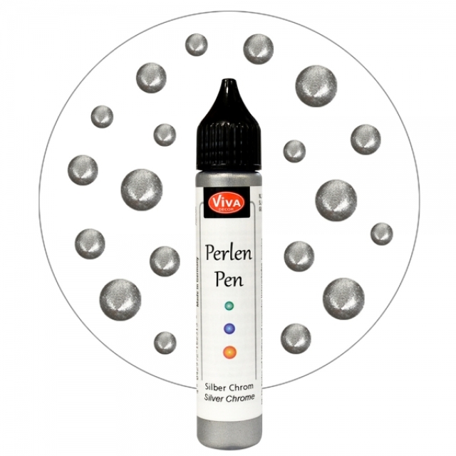 Perlen Pen 25 ml silberchrom