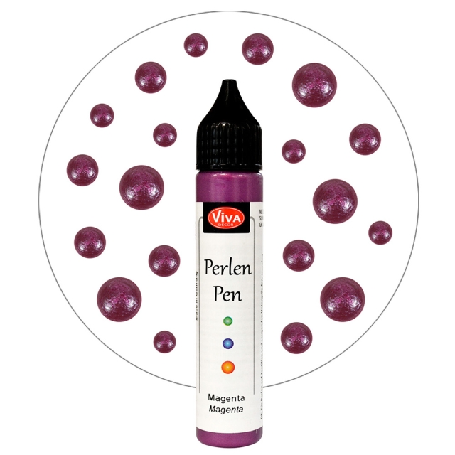 VIVA Decor Perlen Pen 28 ml Magenta